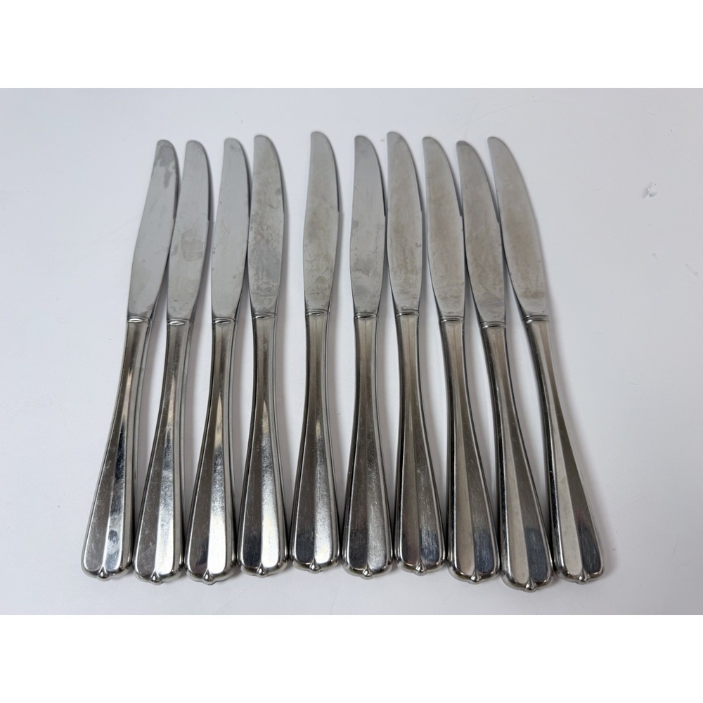 Oneida Gala Impulse Dinner Knives 9" Stainless Steel Lot of 10